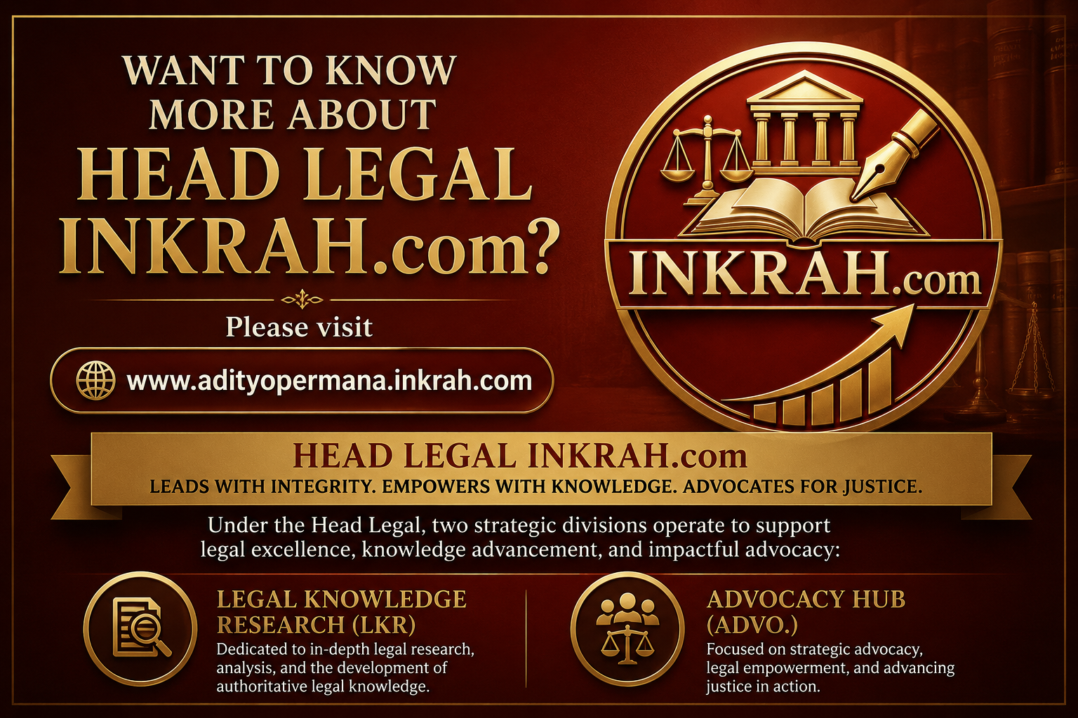 Adityo Permana, S.H., M.H. - Head Legal at INKRAH
