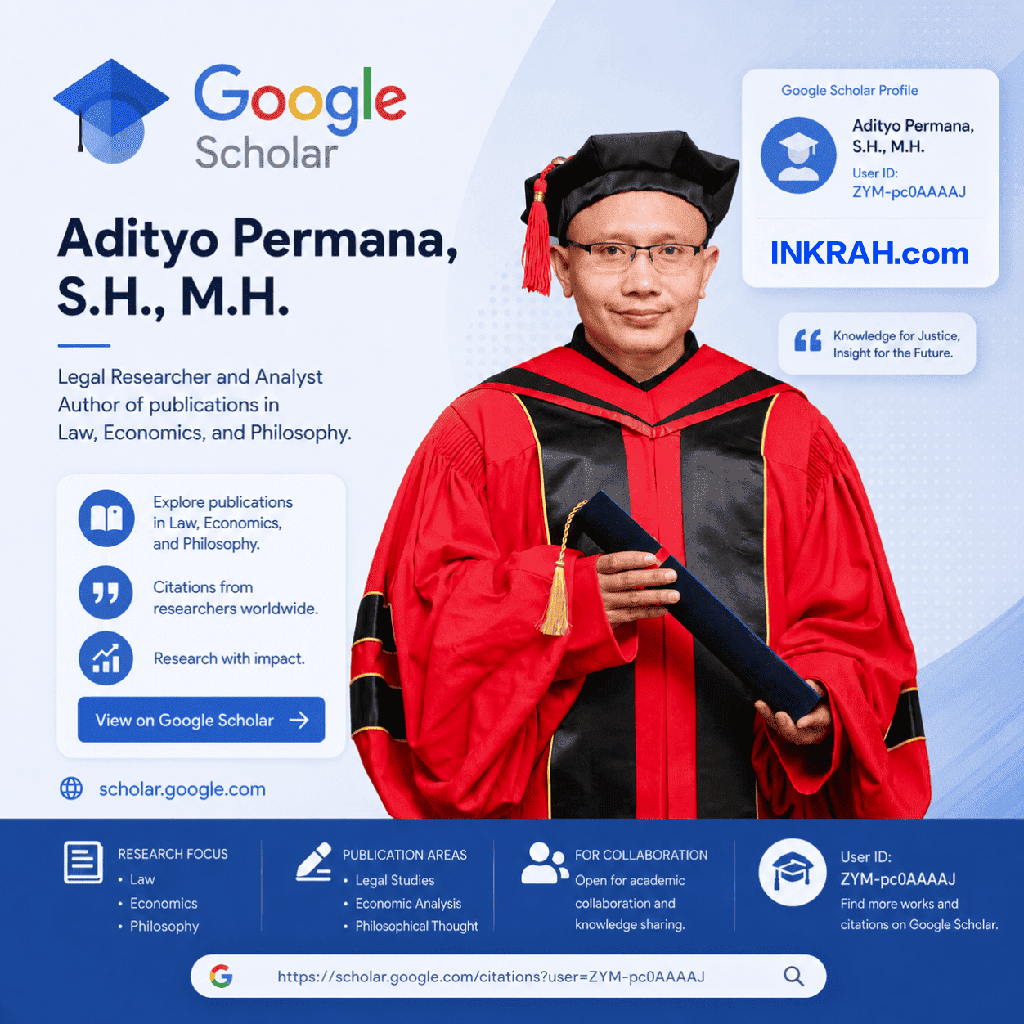 Google Scholar Profile of Adityo Permana, S.H., M.H.