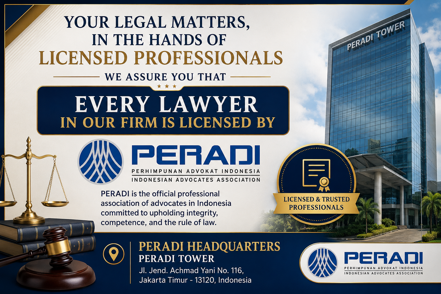 PERADI - Indonesian Advocates Association Affiliate