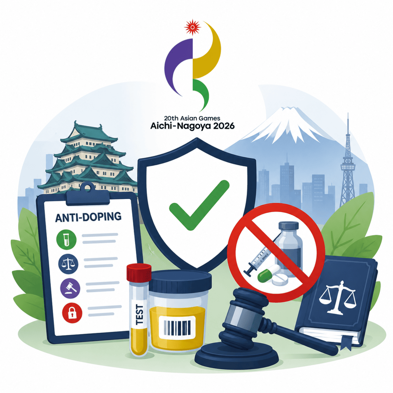 Anti-doping measures for clean sport at the Aichi-Nagoya 2026 Asian Games