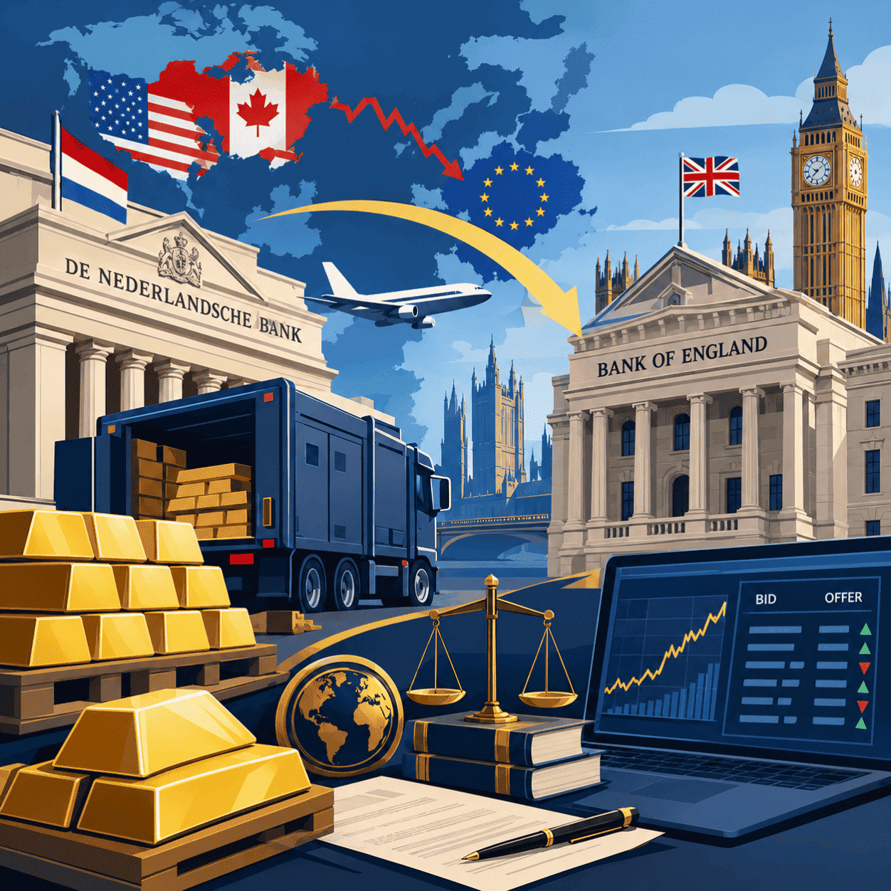Gold, Power, and the Quiet Voyage from New York to London